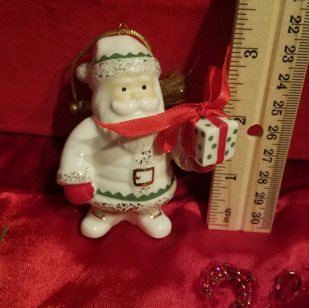 Lenox Santa Ornament 